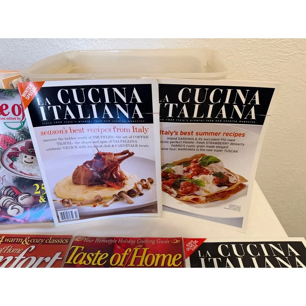 Lot of 10 Cooking Magazines La Cucina Italiana Taste of Home BHG 2005-2009